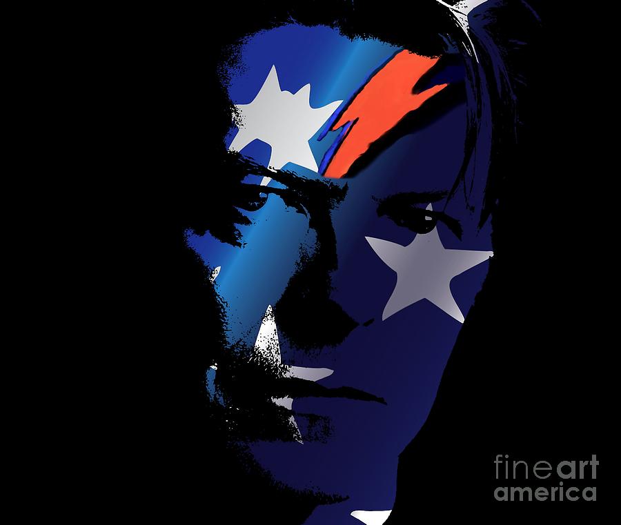 David Bowie - Stars N Stripes Digital Art by Doc Braham