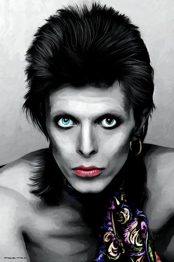 David Bowie Digital Art - David Bowie The Chameleon by Gabriel T Toro
