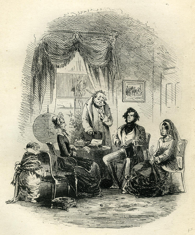 David Copperfield The Momentous Interview Drawing by English School