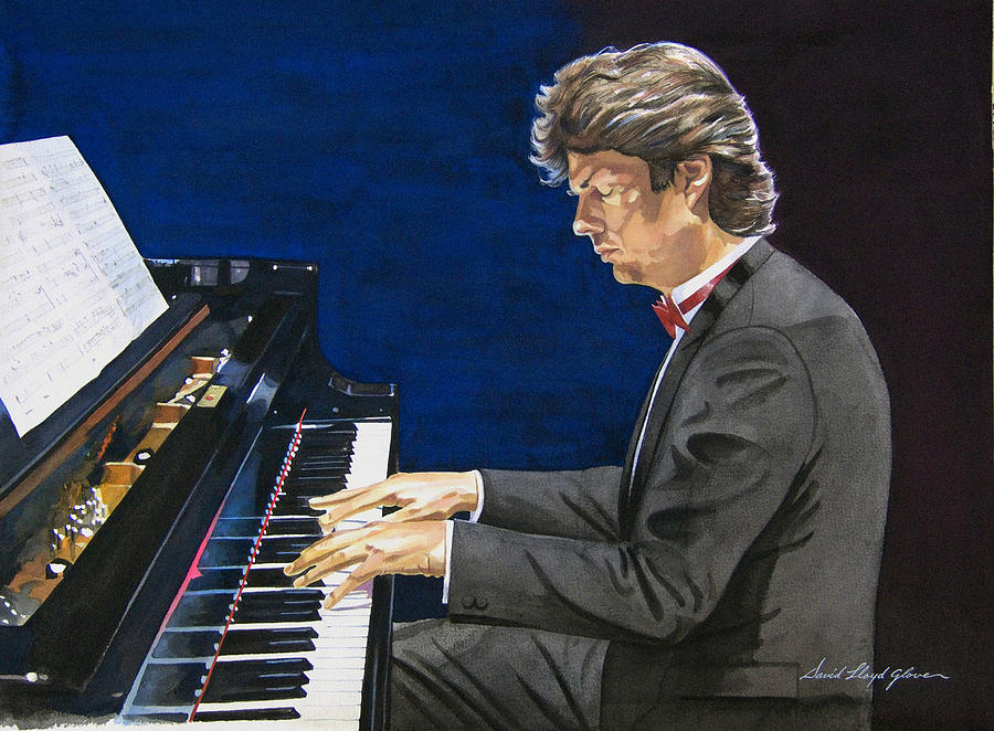 David Foster Symphony Sessions Portrait Painting by David Lloyd Glover