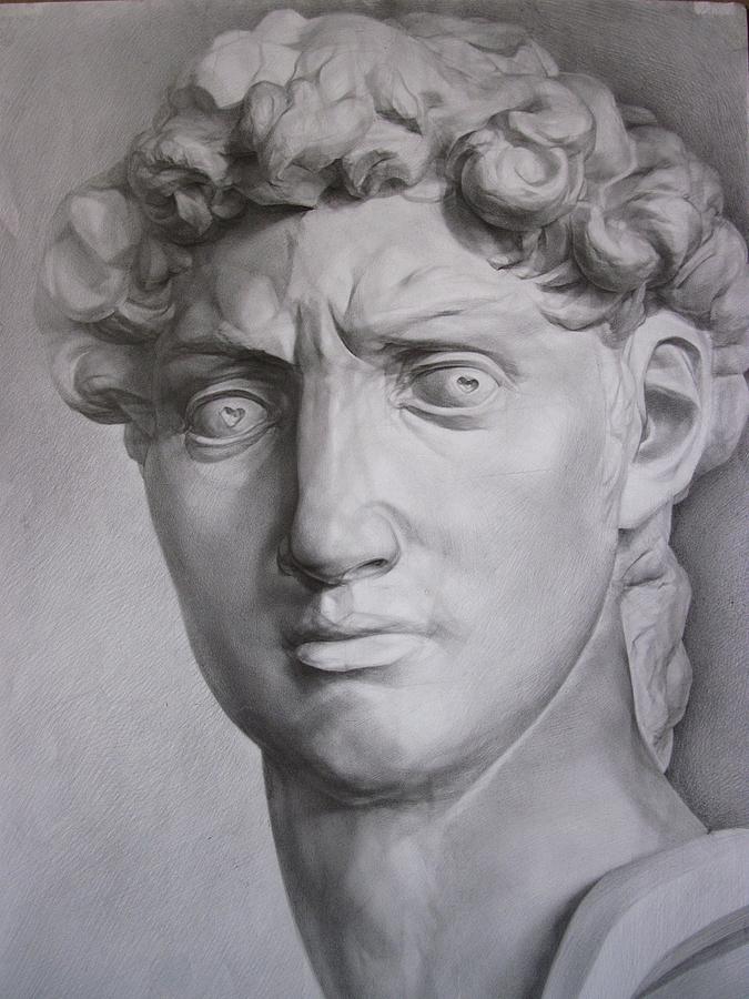 David Drawing by Laszlo Pal - Fine Art America