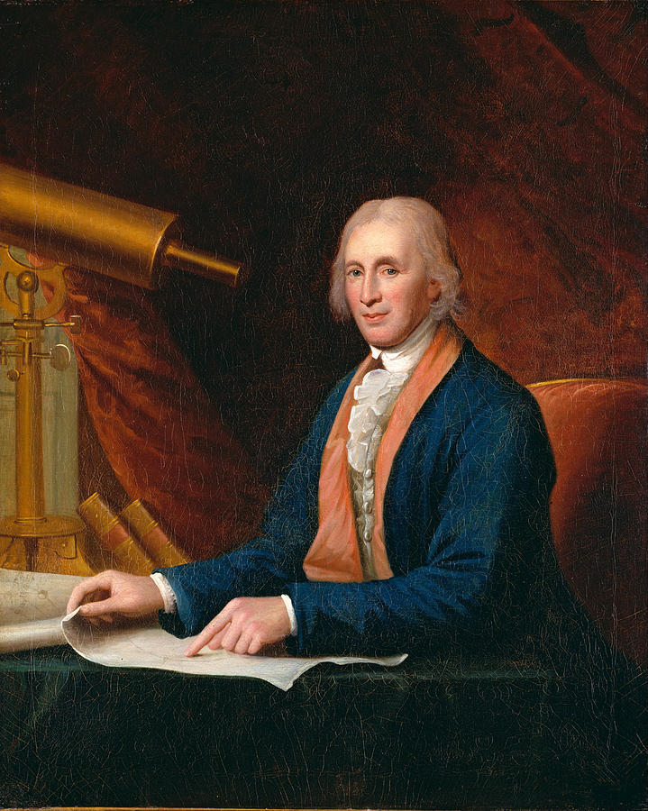 David Rittenhouse Painting by Charles Willson Peale