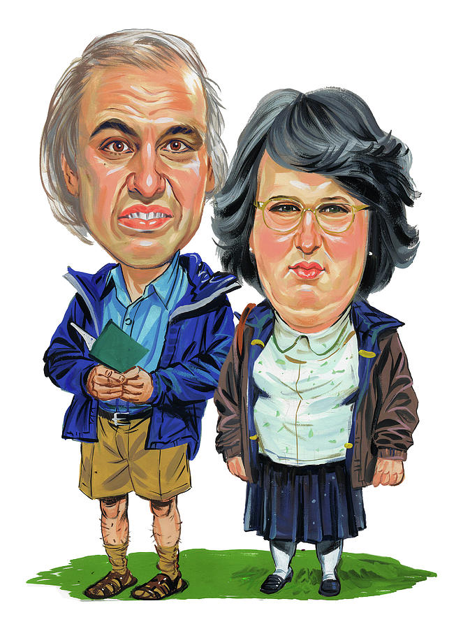 David Walliams and Matt Lucas as George and Sandra Painting by Art  