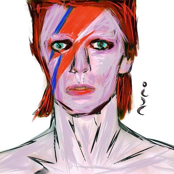 Draw Photograph - #davidbowie #davidbowieds #caricatures by Nuno Marques