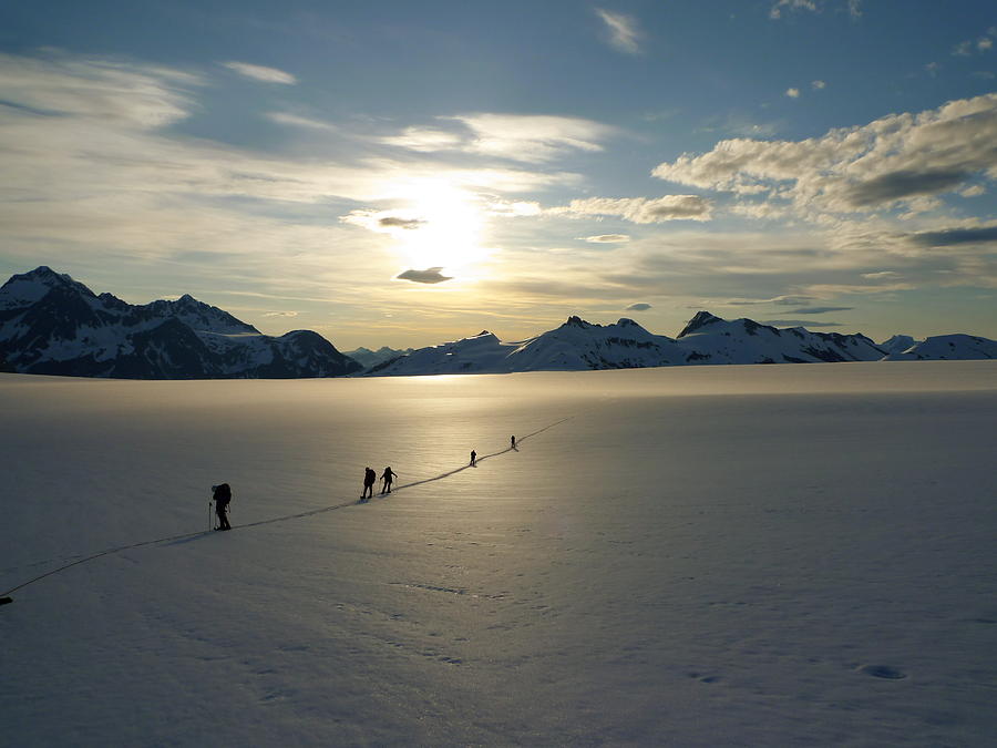 Davidson Glacier - Chilkat Range Photograph by Ryan Fell