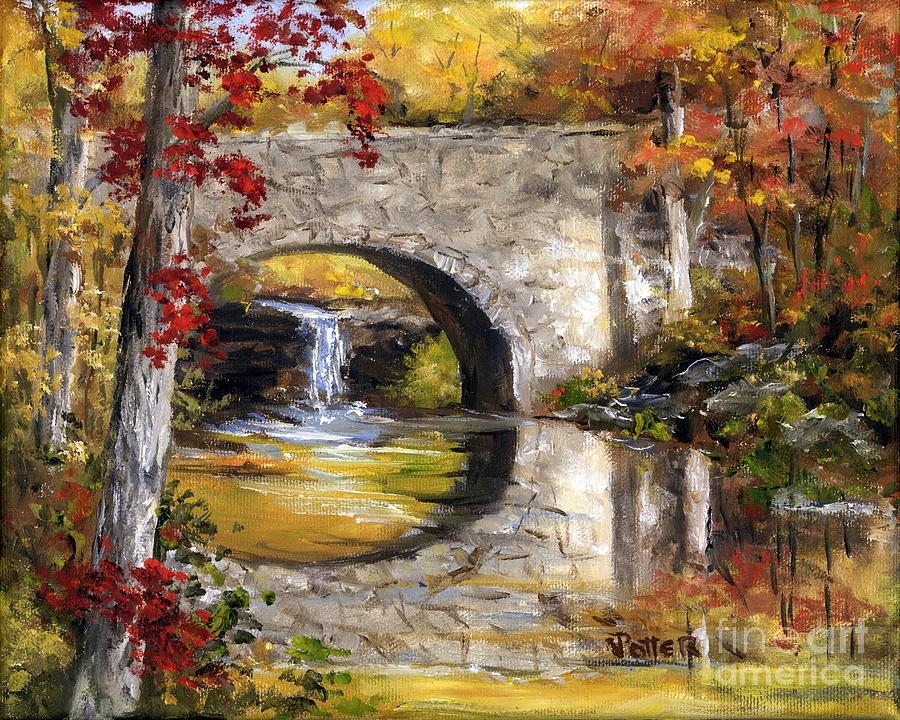 Davies Bridge November Painting by Virginia Potter