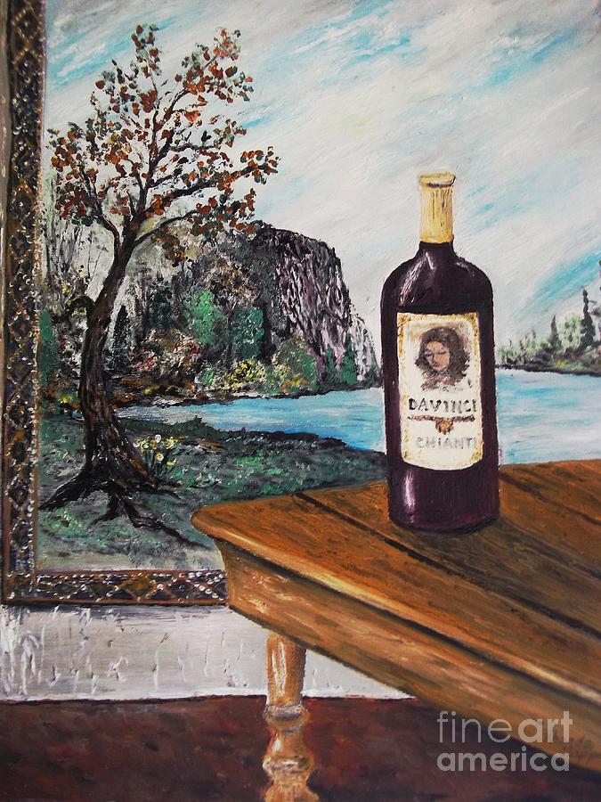 Wine Painting - Davinci Italy by Rhonda Lee