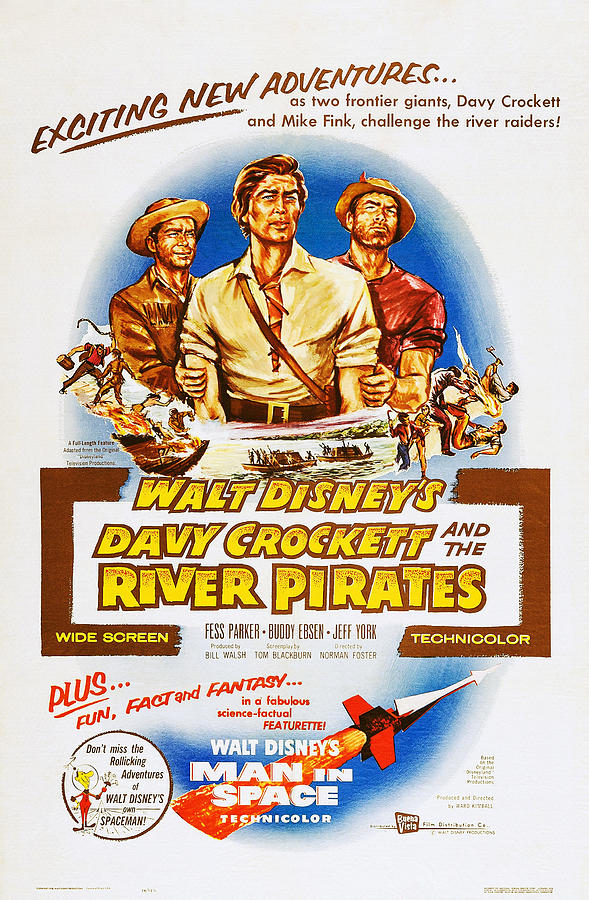 Movie Photograph - Davy Crockett And The River Pirates, Us by Everett
