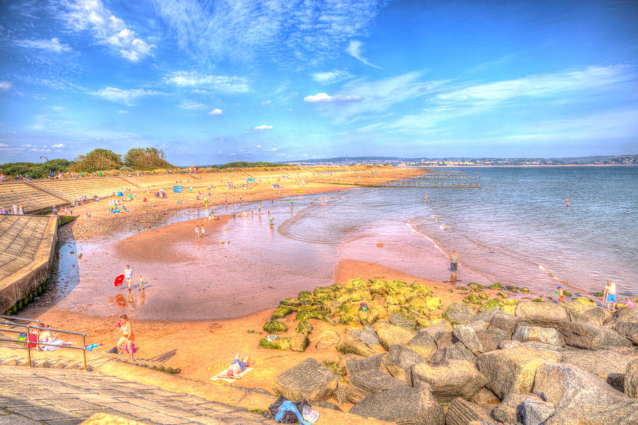 Dawlish Warren Devon England UK on a blue sky summer day Photograph by ...