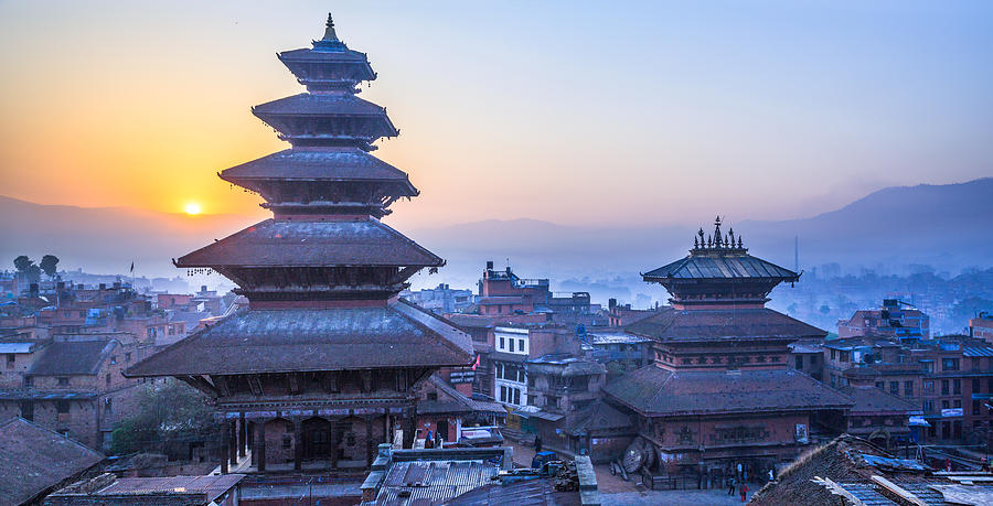 Dawn @ Bhaktapur, Nepal Photograph by Feng Wei Photography