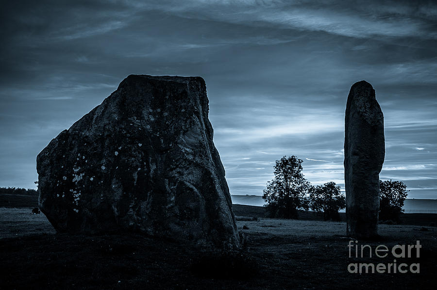 Dawn at Avebury Stone Circle Photograph by Peter Noyce