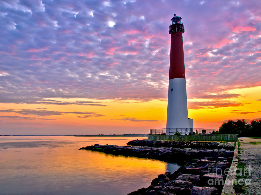 Dawn at Barnegat Lighthouse Photograph by Mark Miller