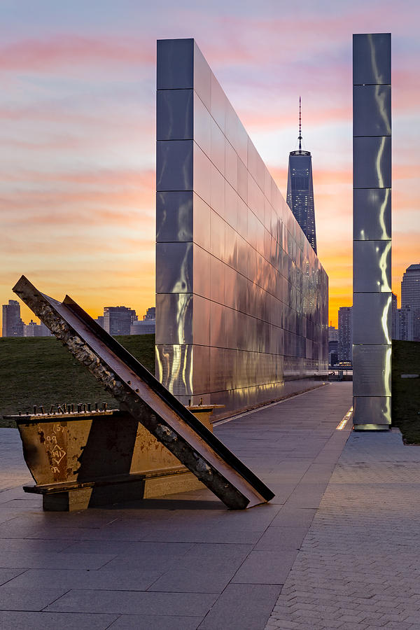 New York City Photograph - Dawn At The Empty Sky Memorial by Susan Candelario