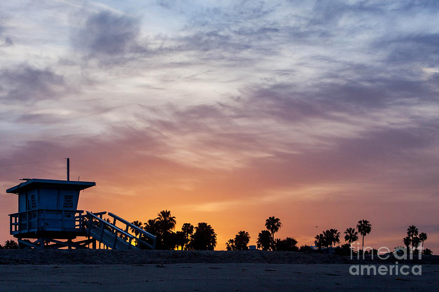 Dawn at Venice Beach Photograph by Art Block Collections