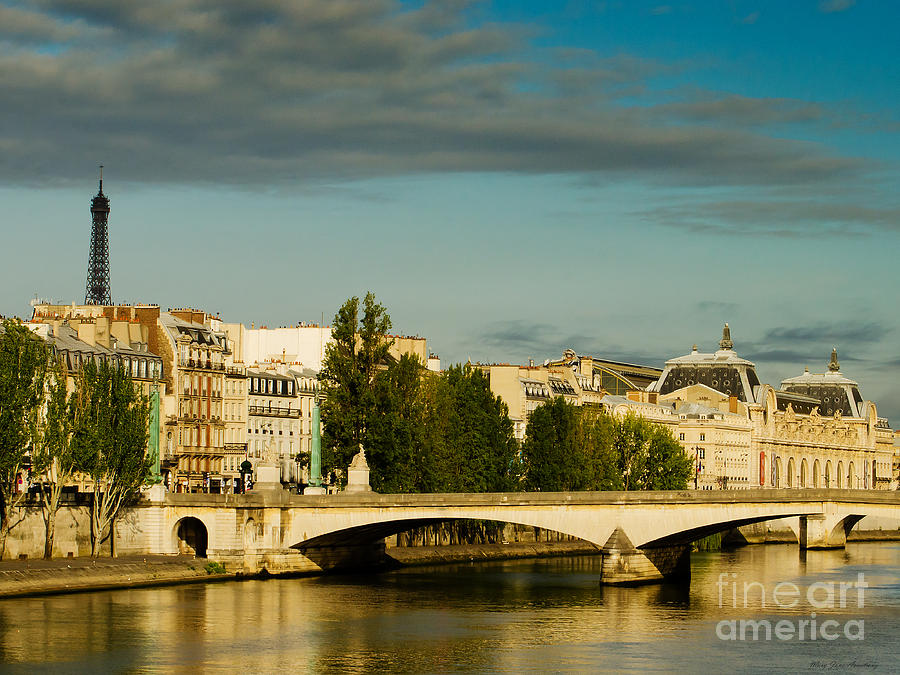 Dawn Breaks Along The Seine River Photograph by Mary Jane Armstrong