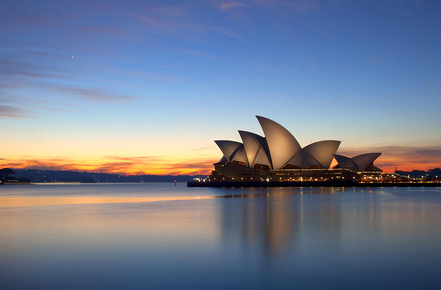 Dawn Breaks Over The Sydney Opera House Photograph by Simon Bradfield