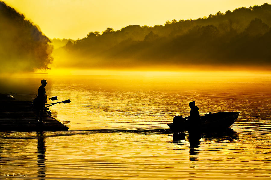 Atlanta Photograph - Dawn Divides Us On The Chattahoochee by Mark E Tisdale