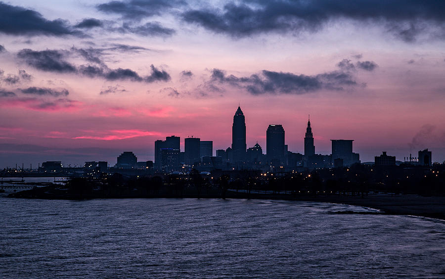 Dawn In Cleveland Ohio Photograph by Dale Kincaid