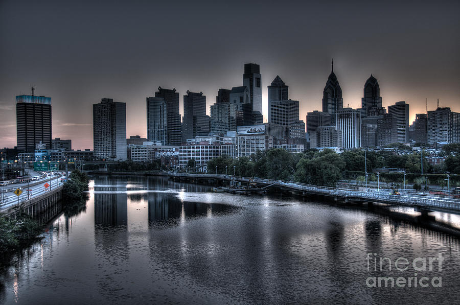 Philadelphia Photograph - Dawn in Philly by Mark Ayzenberg