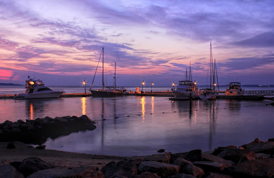 Dawn in Yorktown Virginia Photograph by Ola Allen