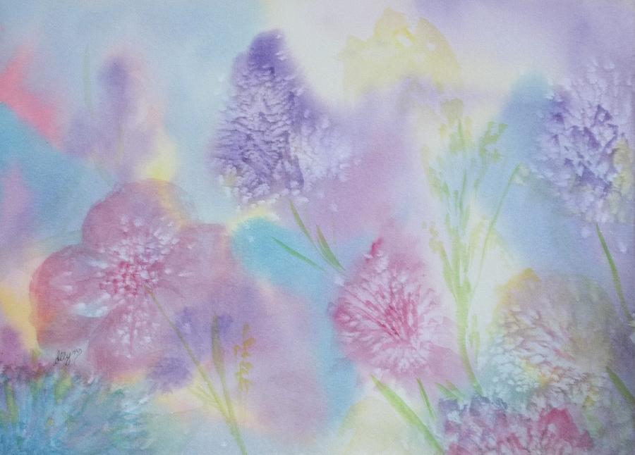 Dawn of the Wildflowers Painting by Ellen Levinson