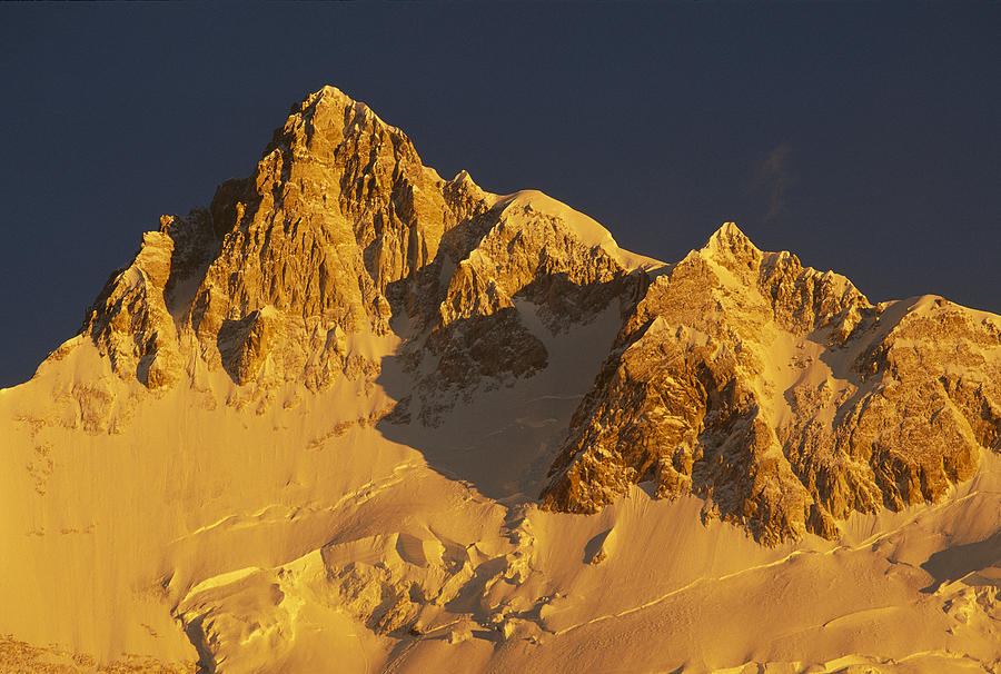 Dawn On Kangchenjunga Talung Face India Photograph by Colin Monteath