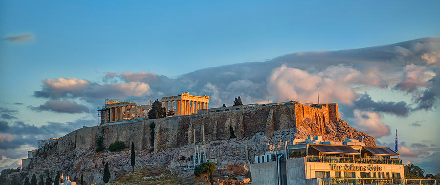 Dawn on the Acropolis Photograph by Micah Goff