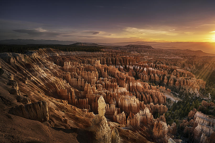 Dawn over Bryce Canyon Photograph by LordRunar