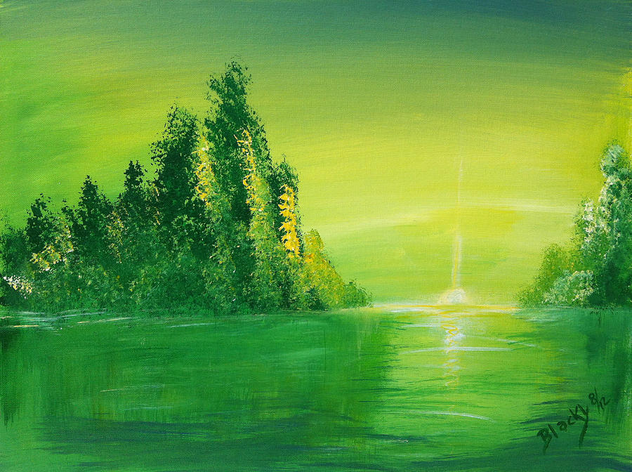 Dawn Over Emerald Bay Painting by Donna Blackhall