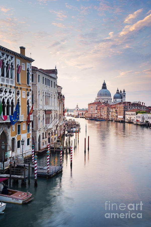 City Photograph - Dawn over the Grand Canal Venice by Justin Foulkes