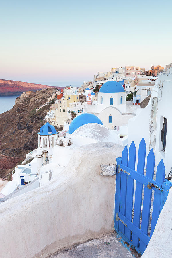 Dawn Over The Village Of Oia Photograph by Matteo Colombo