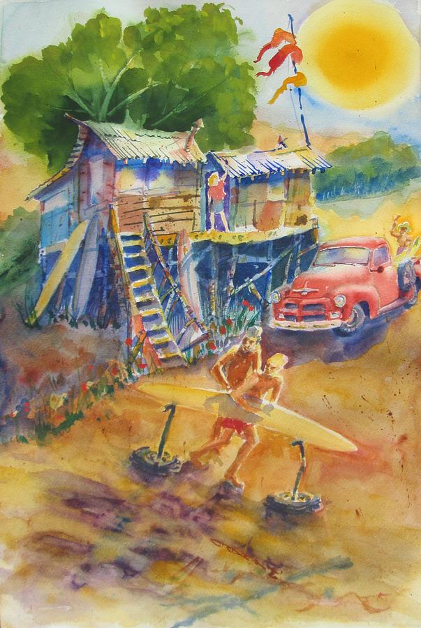 Surfboards Painting - Beach Life by Jackson Ordean