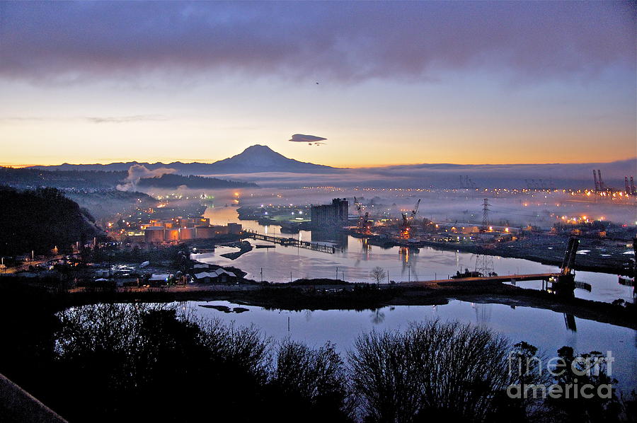 Tacoma Photograph - Dawns Early Light by Sean Griffin