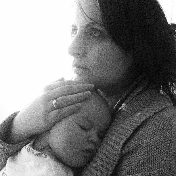 Baby Photograph - Day 136 - Sleeping On Mum. Heavenly by Pearl Rose Fogarty