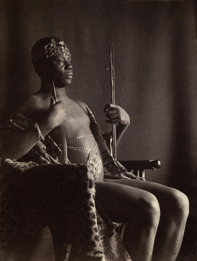 Day African Chief, C1896 Photograph by Granger