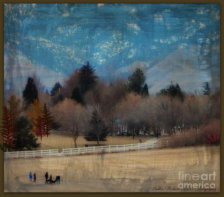 Reno Photograph - Day at the Park Painting  by Bobbee Rickard