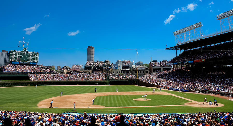 Wrigley Field Photograph - Day Game at Wrigley Field by Anthony Doudt