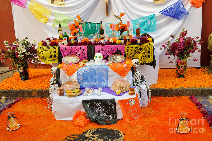 Day Of The Dead Altar, Mexico Photograph by John Shaw