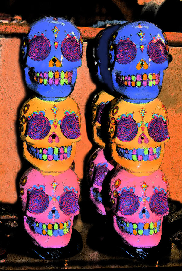 Day Of The Dead Ink Digital Art by Pamela Smale Williams