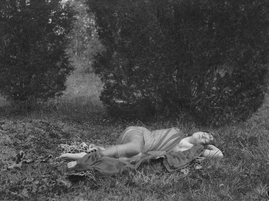 Day Reclining Woman, C1897 Photograph by Granger