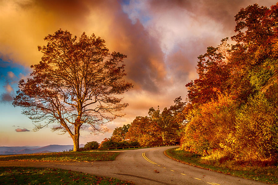 Daybreak on the Blue Ridge Parkway Photograph by John Haldane