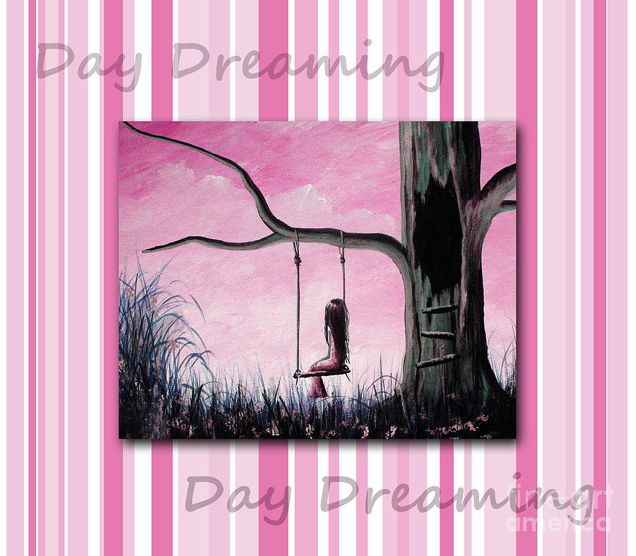 Flower Painting - Daydreaming In Pink by Shawna Erback by Moonlight Art Parlour