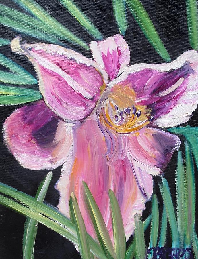 Flower Painting - Daylily by Melissa Torres