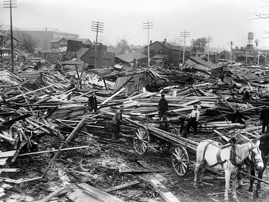 Dayton Flood, 1913 Photograph by Granger