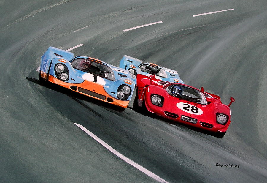 Daytona 1970 Painting by Steve Jones