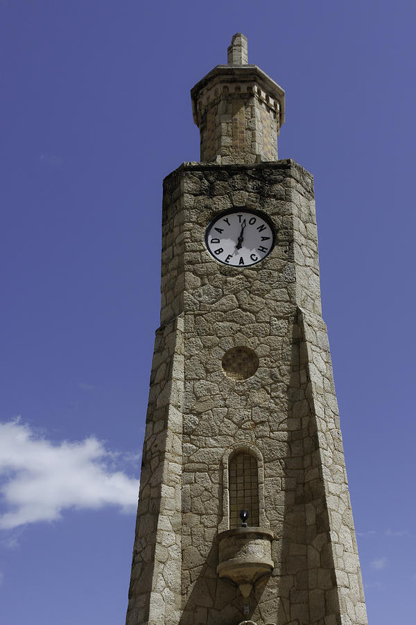 Daytona Beach Clock Tower Photograph by Karen Stephenson
