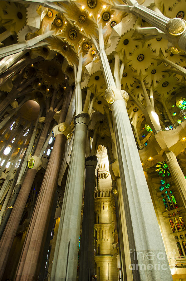 Dazzling Sagrada Interior Photograph by Deborah Smolinske
