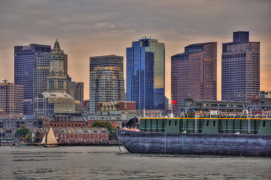 DBL 134 Barge - Boston Photograph by Joann Vitali