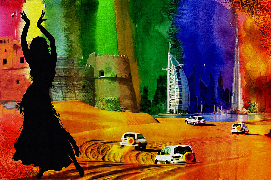 Desert Painting - DbX - Colors by Corporate Art Task Force