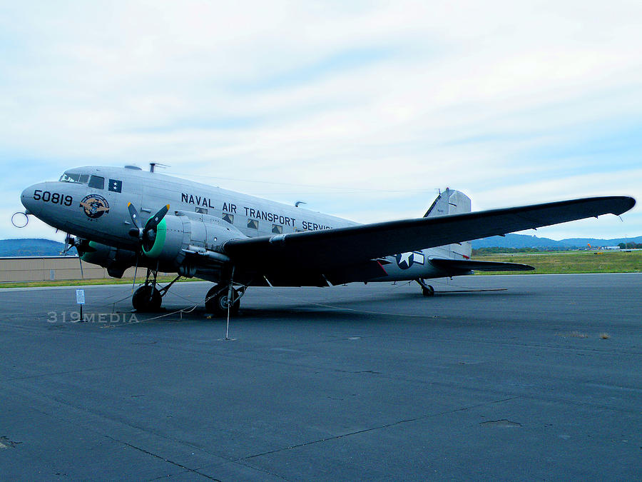 Airplane Photograph - DC-3 on Display by Sabre Tooth